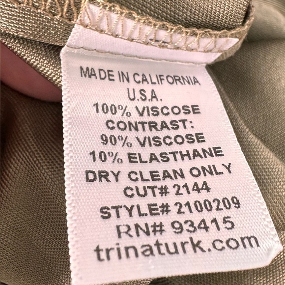 Women’s Trina Turk Gold Metallic Tank Top Size M - Picture 4 of 4